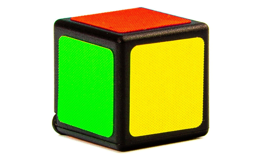 1x1 Speed Cube Black angled
