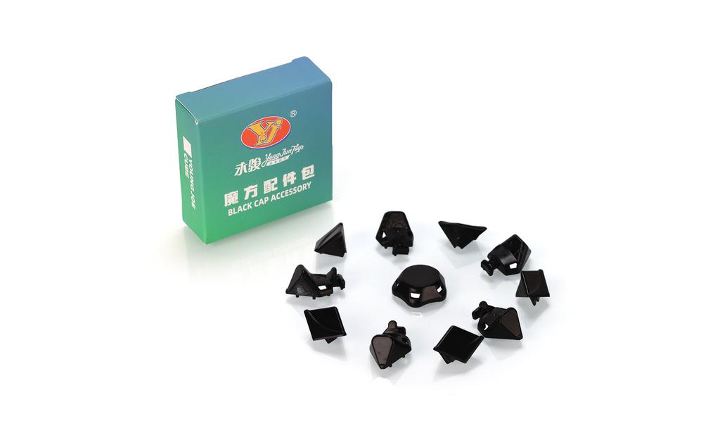 YJ YuHu Megaminx V3 Black Caps – Megaminx Accessory | SpeedCubeShop