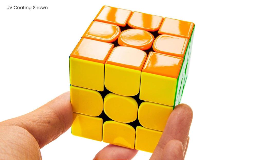 GAN 15 3x3 New Black Magnetic Core Magnets UV Coated angled
