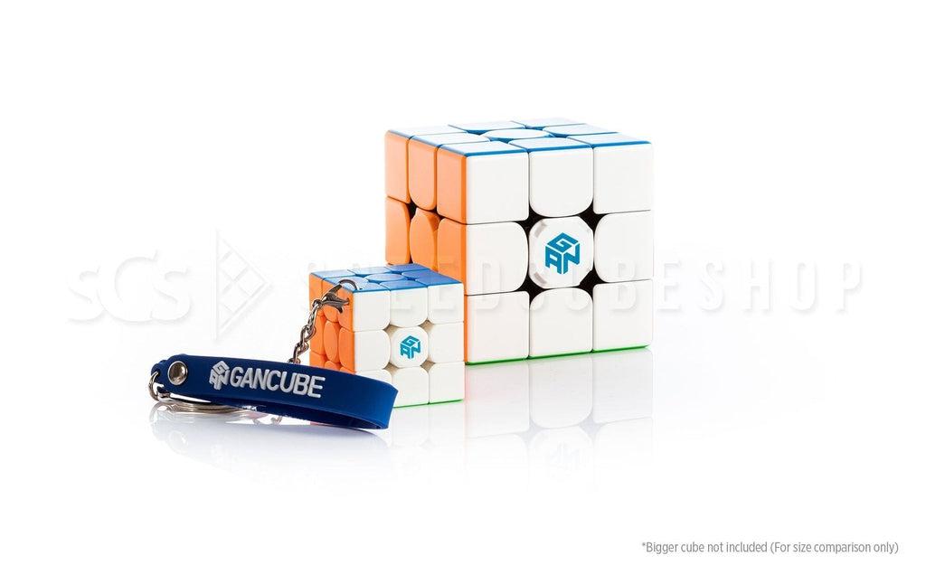 GAN 330 3x3 Mini 3.3cm Keychain stickerless angled