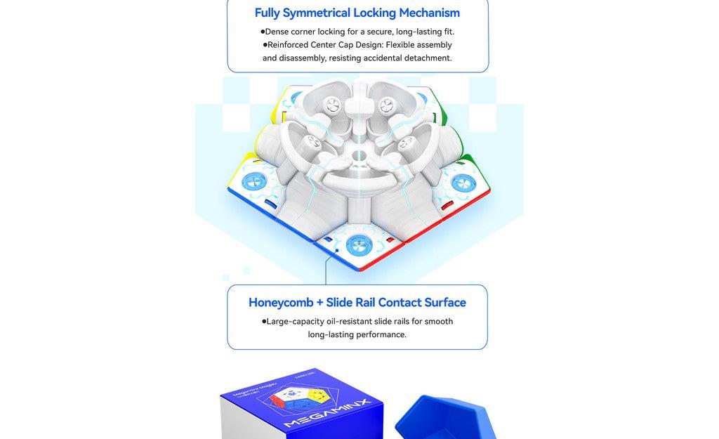 GAN Megaminx V2 MagLev Ball-Core UV Coated stickerless magnetic megaminx detail