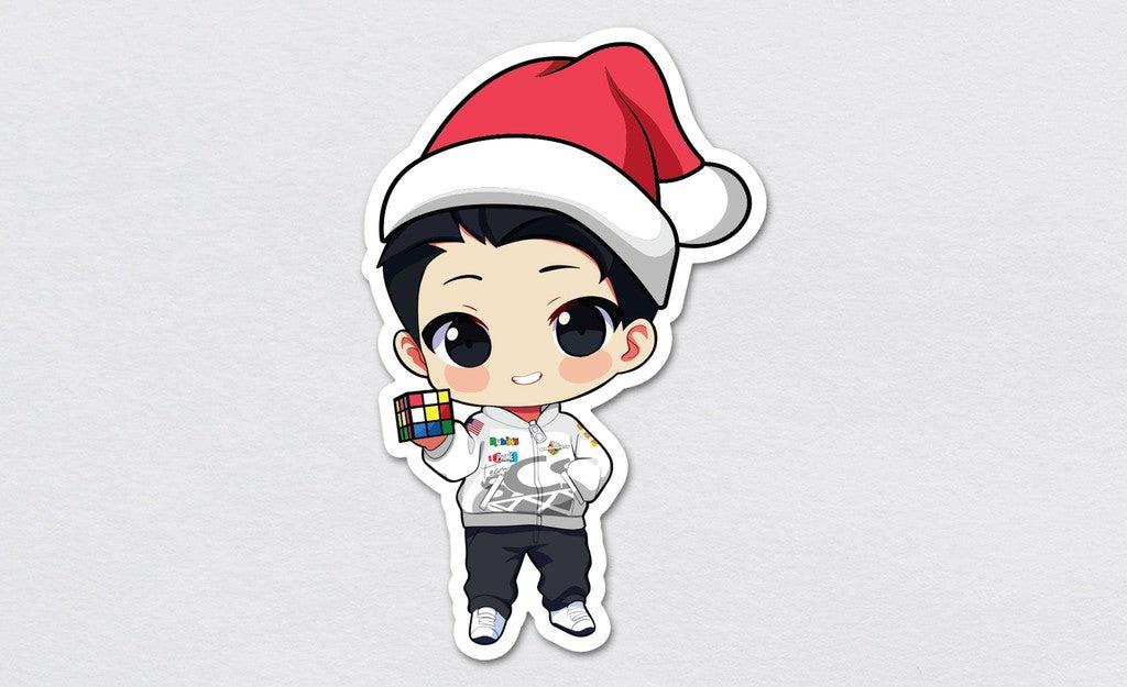 Max Park Santa Christmas Decal Sticker - Limited Edition | SpeedCubeShop