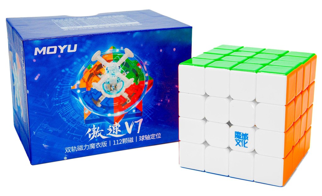 MoYu AoSu 4x4 V7 Double-Track (Magnetic, Ball-Core, UV Coated) | SpeedCubeShop