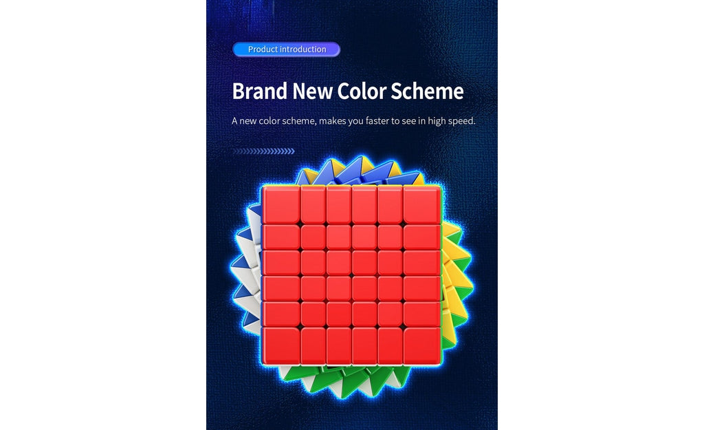 MoYu MeiLong 6x6 V2 Magnetic stickerless detail