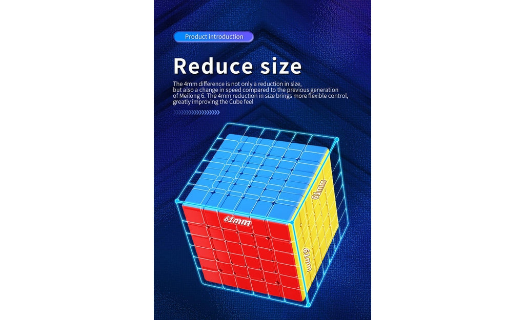 MoYu MeiLong 6x6 V2 Magnetic stickerless detail