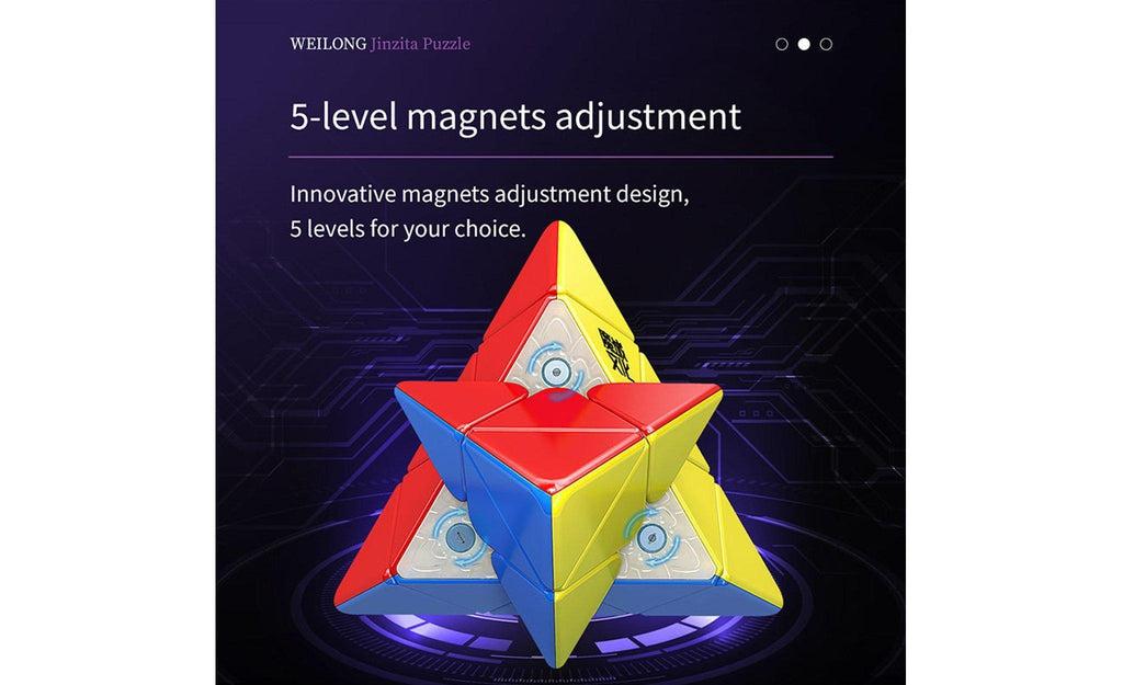 MoYu WeiLong Pyraminx Magnetic MagLev stickerless packaging