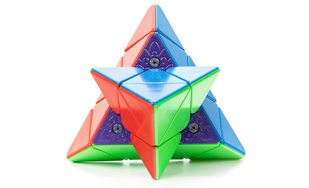 MoYu WeiLong Pyraminx Magnetic MagLev stickerless angled