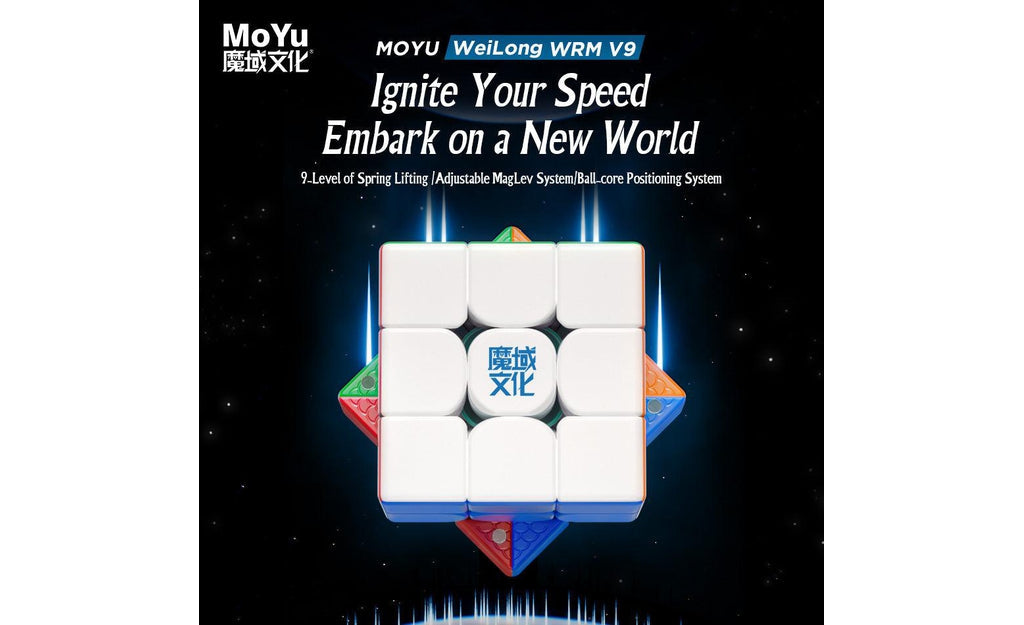 MoYu WeiLong WR M 3x3 V9 Magnetic stickerless detail