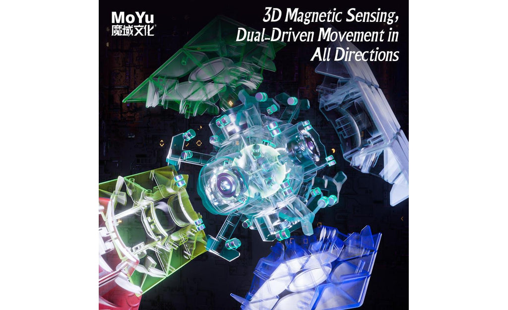 MoYu WeiLong WR M 3x3 V9 Magnetic stickerless detail
