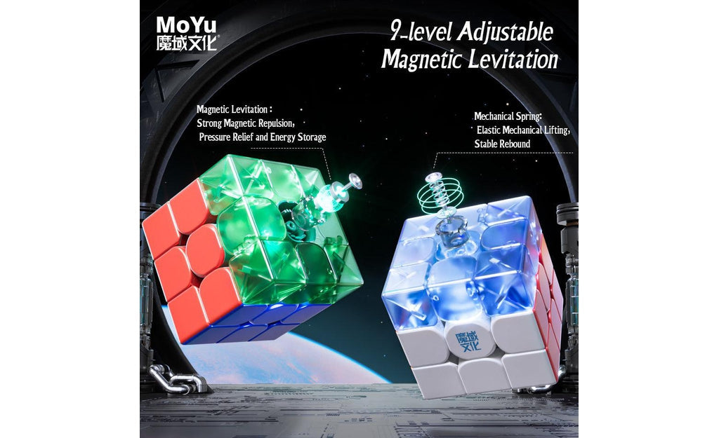 MoYu WeiLong WR M 3x3 V9 Magnetic stickerless detail