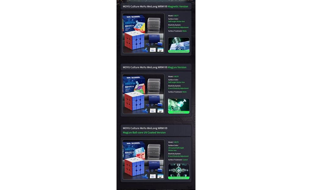 MoYu WeiLong WR M 3x3 V9 Magnetic MagLev stickerless packaging