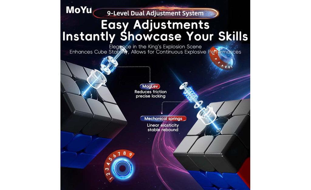 MoYu WeiLong WR M 3x3 V9 Magnetic MagLev 20-Magnet Ball-Core UV Coated stickerless detail