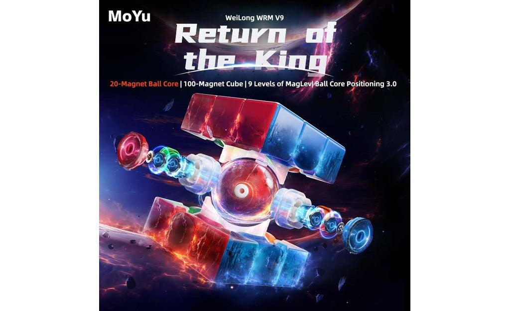 MoYu WeiLong WR M 3x3 V9 Magnetic MagLev 20-Magnet Ball-Core UV Coated stickerless detail