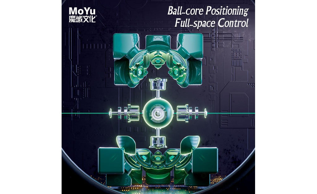 MoYu WeiLong WR M 3x3 V9 Magnetic MagLev Ball-Core UV Coated stickerless detail