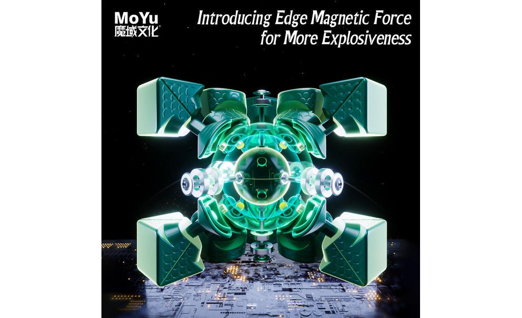 MoYu WeiLong WR M 3x3 V9 Magnetic MagLev Ball-Core UV Coated stickerless detail
