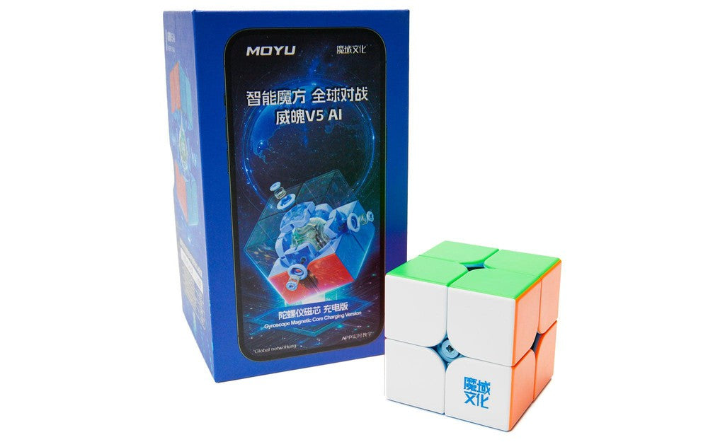 MoYu WeiPo AI 2x2 V5 (Magnetic, Ball-Core) - Bluetooth Smart Cube | SpeedCubeShop