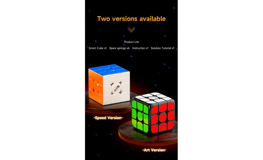 QiYi AI 3x3 Magnetic UV Coated Bluetooth Smart Cube stickerless detail