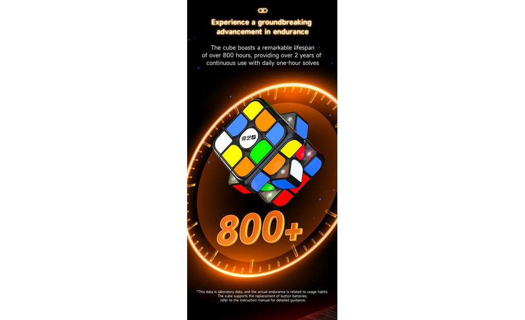 QiYi AI 3x3 Magnetic UV Coated Bluetooth Smart Cube stickerless packaging
