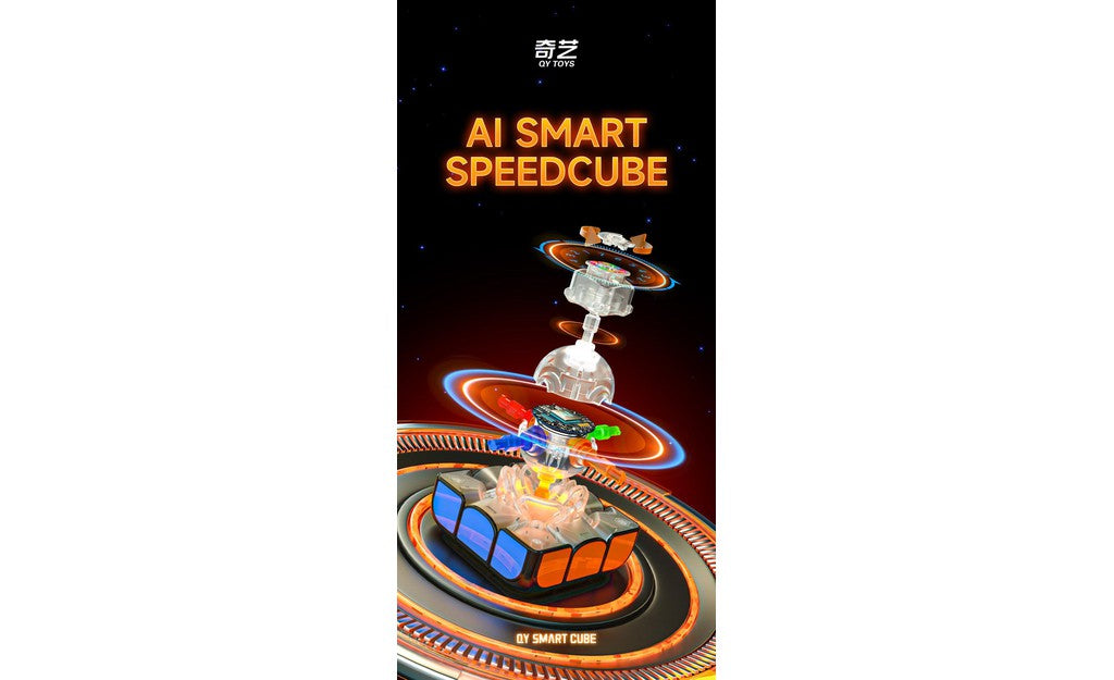 QiYi AI 3x3 Magnetic UV Coated Bluetooth Smart Cube stickerless detail