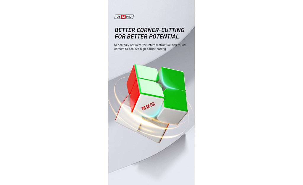 QiYi M Pro 2x2 Magnetic Ball-Core stickerless detail