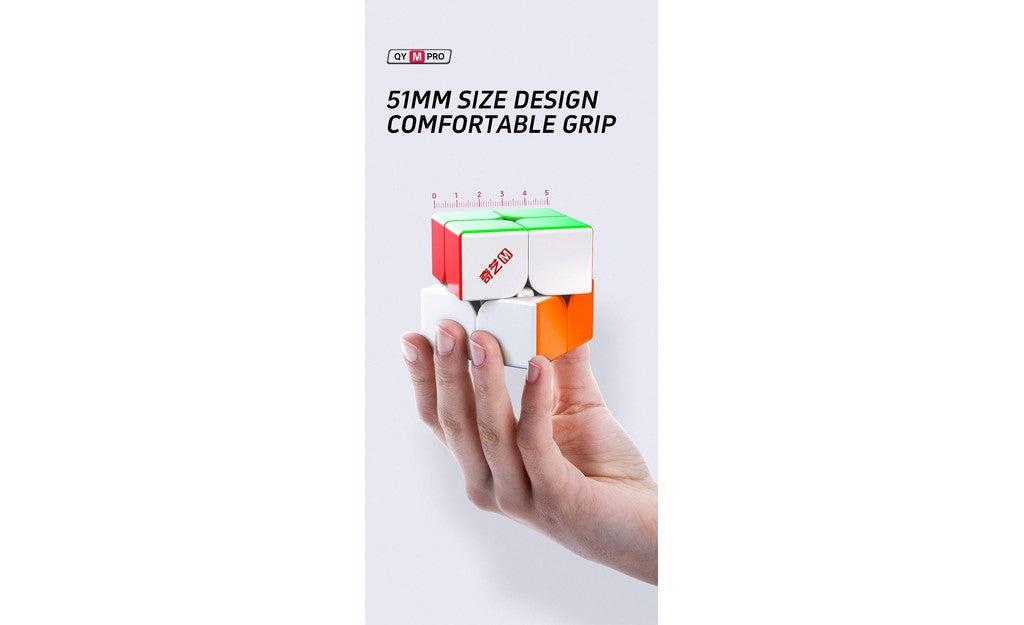QiYi M Pro 2x2 Magnetic Ball-Core stickerless detail