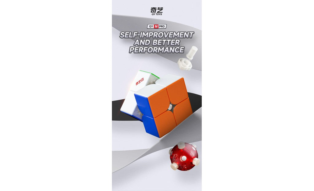 QiYi M Pro 2x2 Magnetic Ball-Core stickerless detail