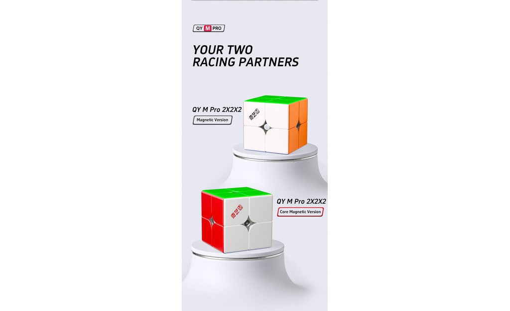 QiYi M Pro 2x2 Magnetic Ball-Core stickerless detail
