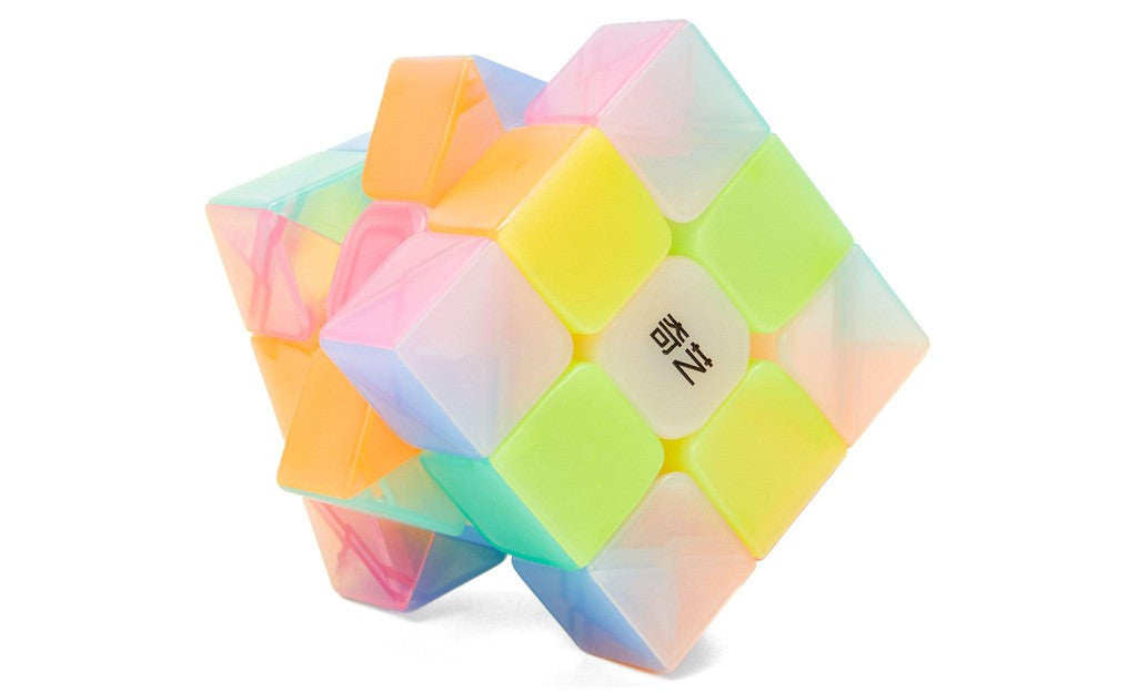 QiYi Warrior W 3x3 Jelly Edition stickerless (jelly) angled