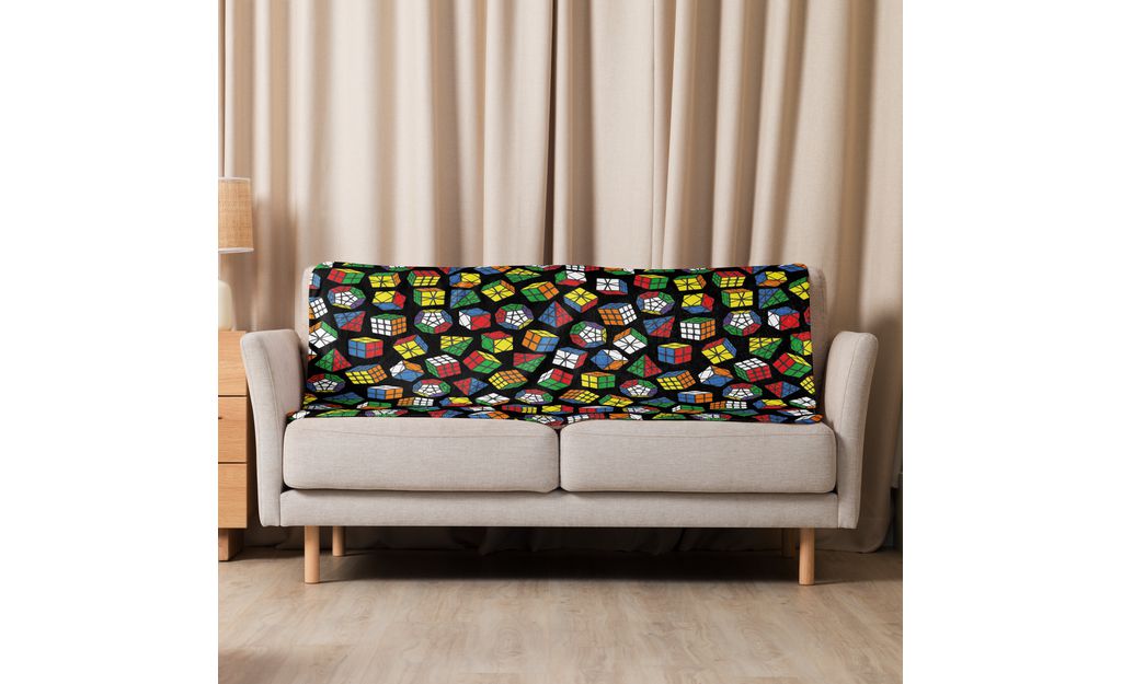 Rubik's Twisty Puzzle Sherpa Blanket | SpeedCubeShop