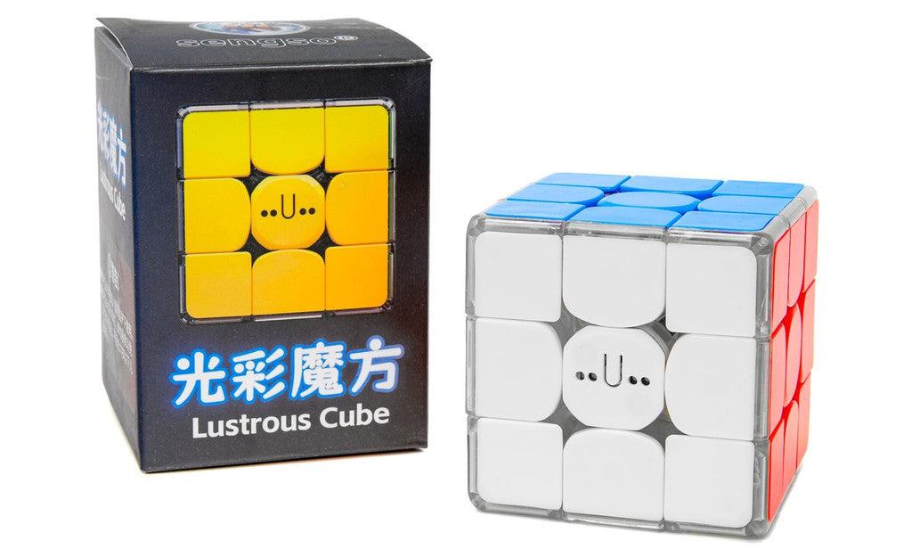 ShengShou Lustrous Light-Up 3x3 Magnetic transparent angled