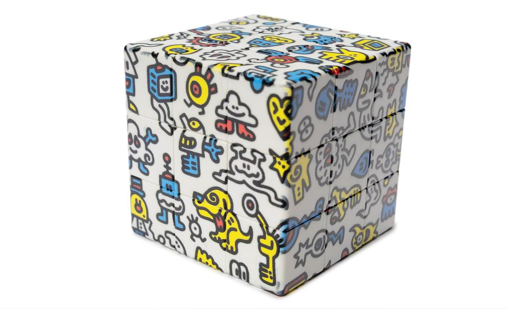 Ziina Star Alien Graffiti 3x3 UV Printed – Speed Cube | SpeedCubeShop