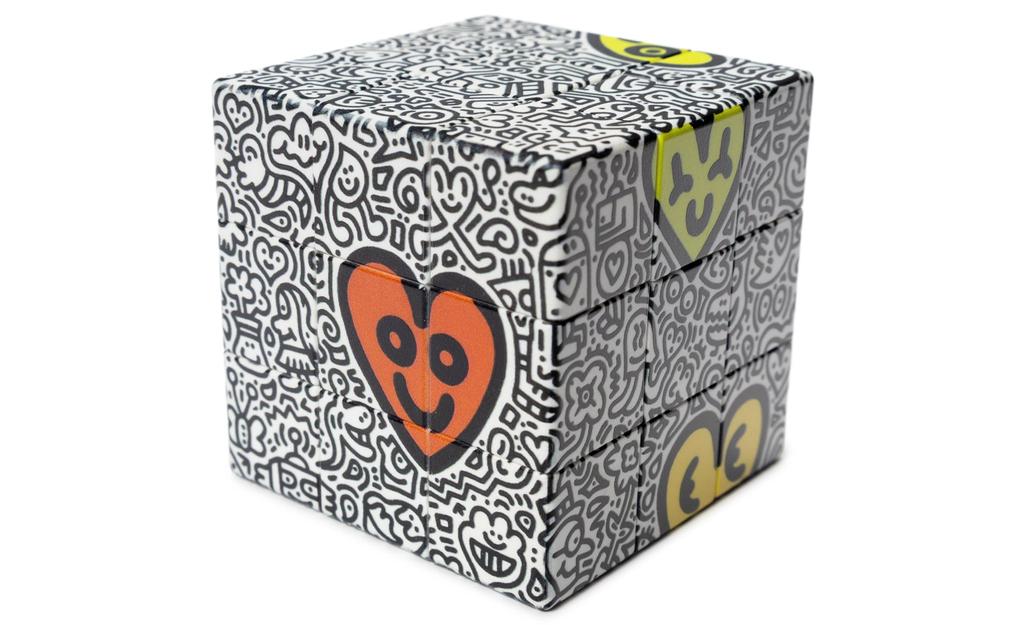 Ziina Star Love Heart Graffiti 3x3 (UV Printed)