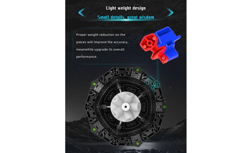 DianSheng Galaxy Gigaminx stickerless magnetic gigaminx detail
