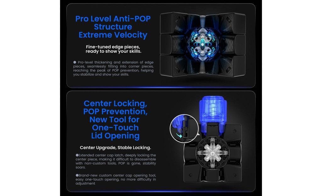 GAN 14 PRO 3x3 Magnetic MagLev Core Magnets UV Coated stickerless detail