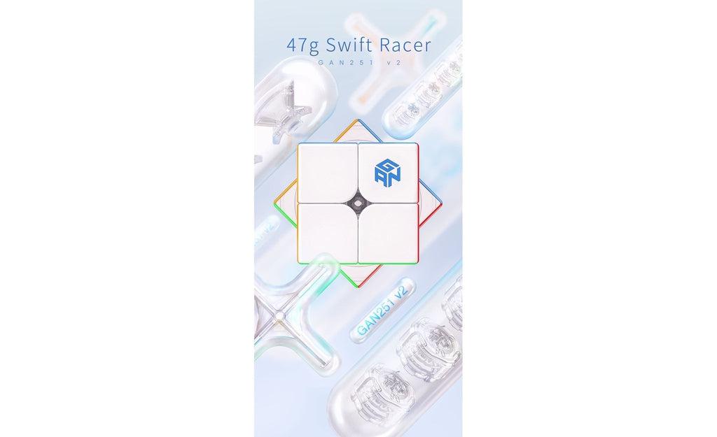 GAN 251 2x2 V2 stickerless detail