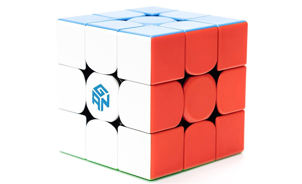 GAN 356 3x3 Lite Magnetic stickerless in hand