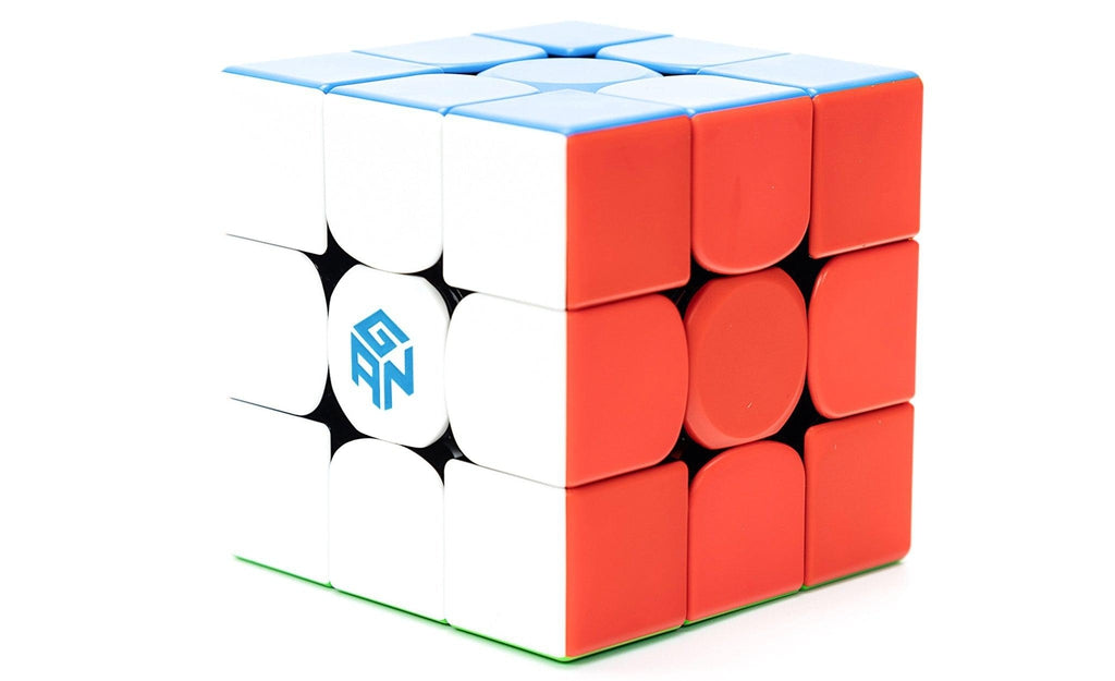GAN 356 Magnetic stickerless 3x3 speed cube in hand