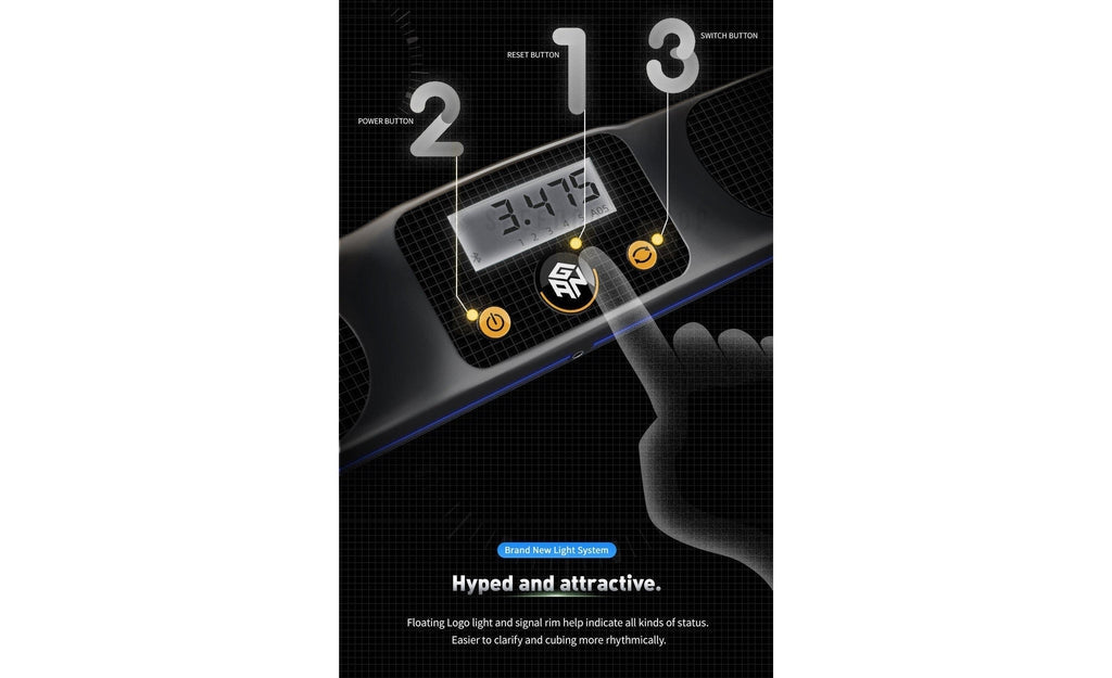 GAN Bluetooth Smart Timer black detail