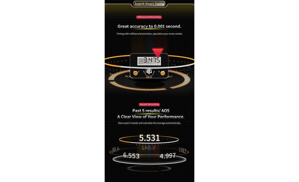 GAN Bluetooth Smart Timer black detail