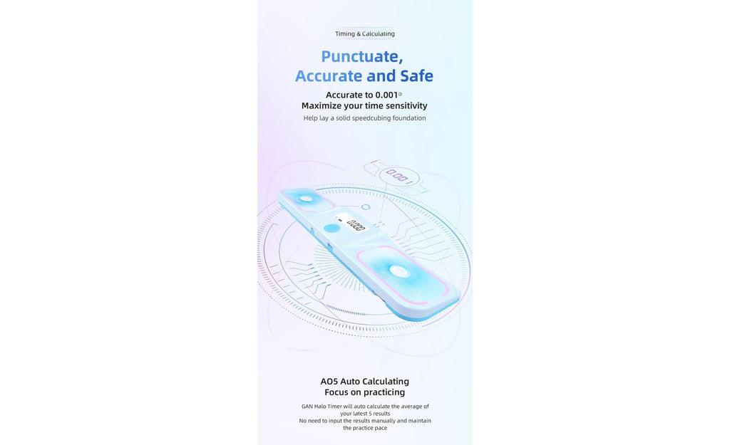 GAN Halo Bluetooth Timer Smart blue detail