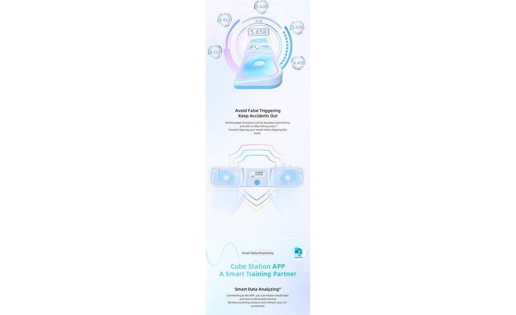 GAN Halo Bluetooth Timer Smart blue detail