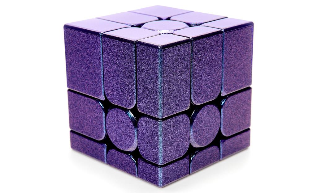 GAN Mirror Magnetic UV Coated purple Shape Mod angled