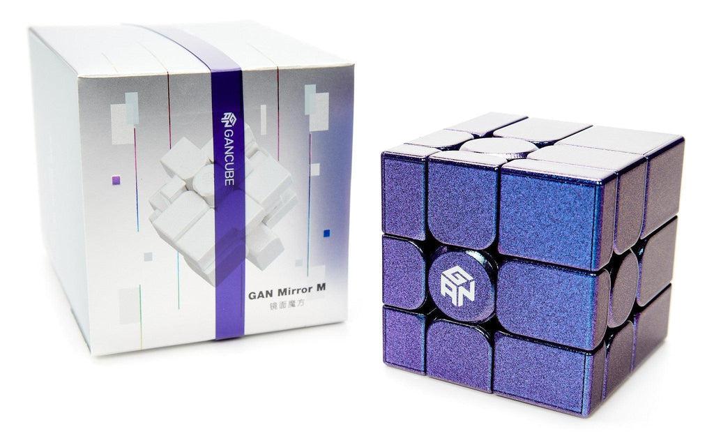 GAN Mirror Magnetic UV Coated purple Shape Mod in hand