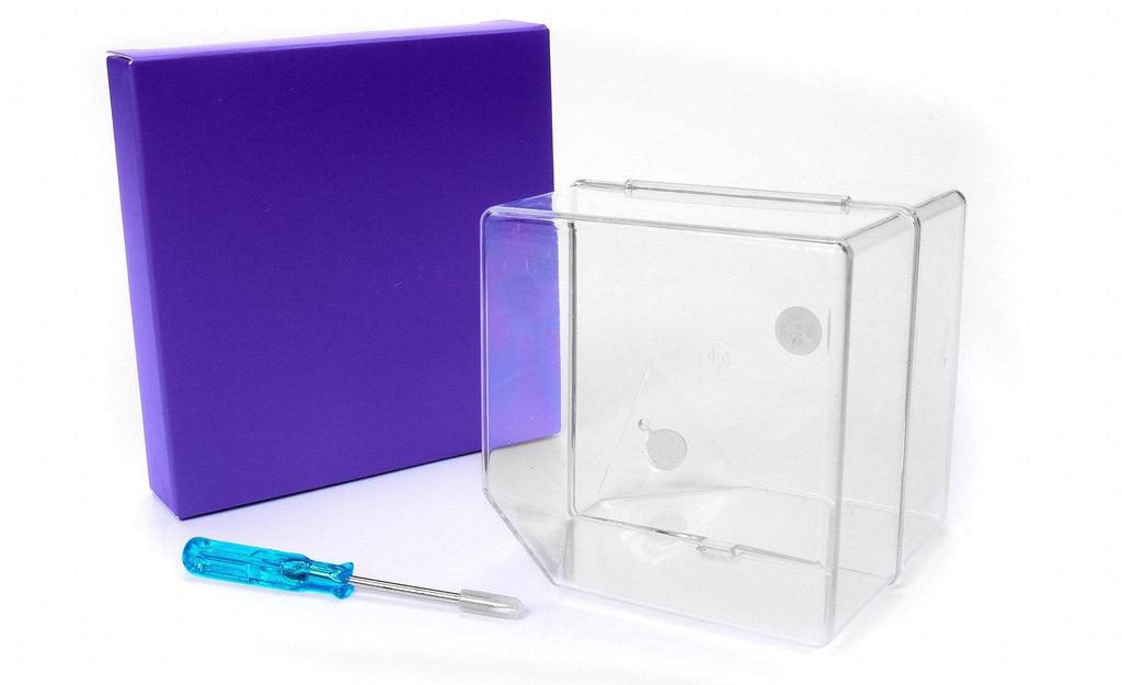GAN Mirror Magnetic UV Coated purple Shape Mod detail