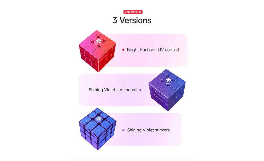 GAN Mirror Magnetic UV Coated purple Shape Mod detail