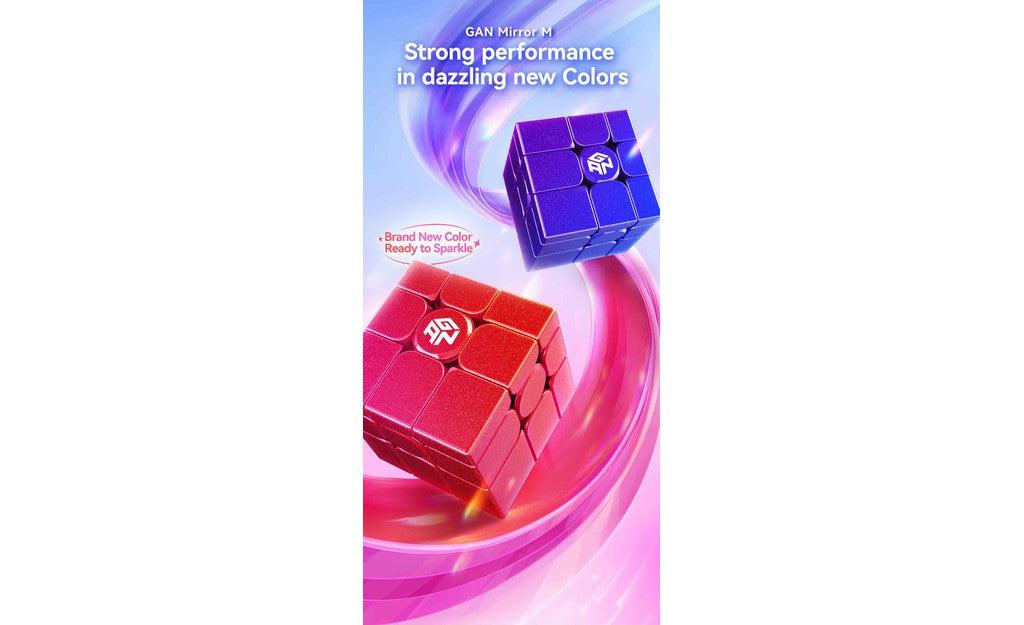 GAN Mirror Magnetic UV Coated purple Shape Mod detail