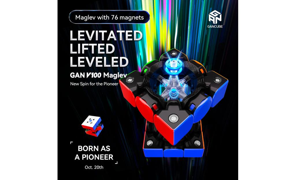 GAN V100 3x3 Magnetic MagLev Core Magnets stickerless detail