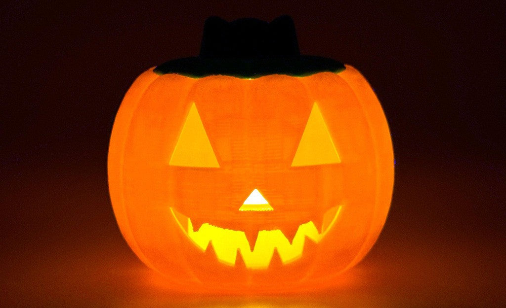 Jack O' Lantern Rubik's Cube Display Stand + Light | SpeedCubeShop