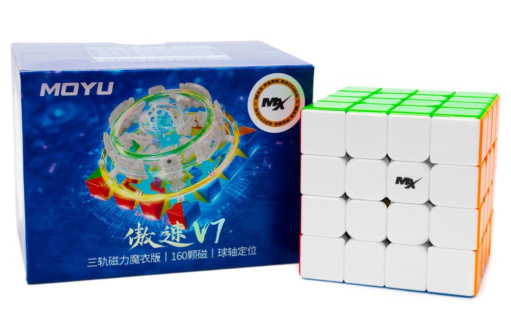 Max Park AoSu 4x4 V7 Triple-Track (Magnetic, Ball-Core, UV Coated) | SpeedCubeShop