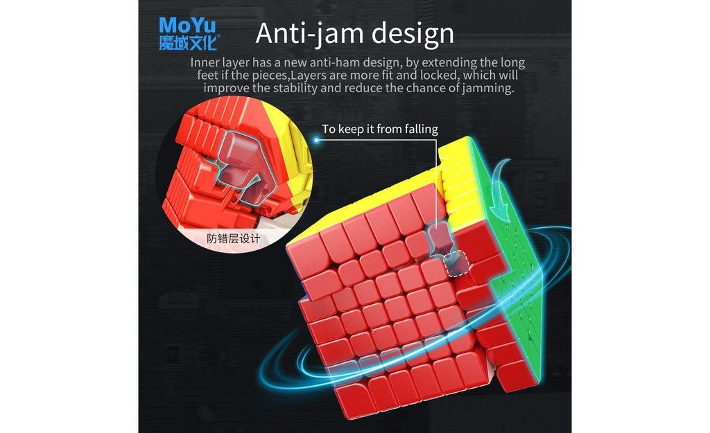 MoYu AoFu WR M 7x7 Magnetic stickerless detail